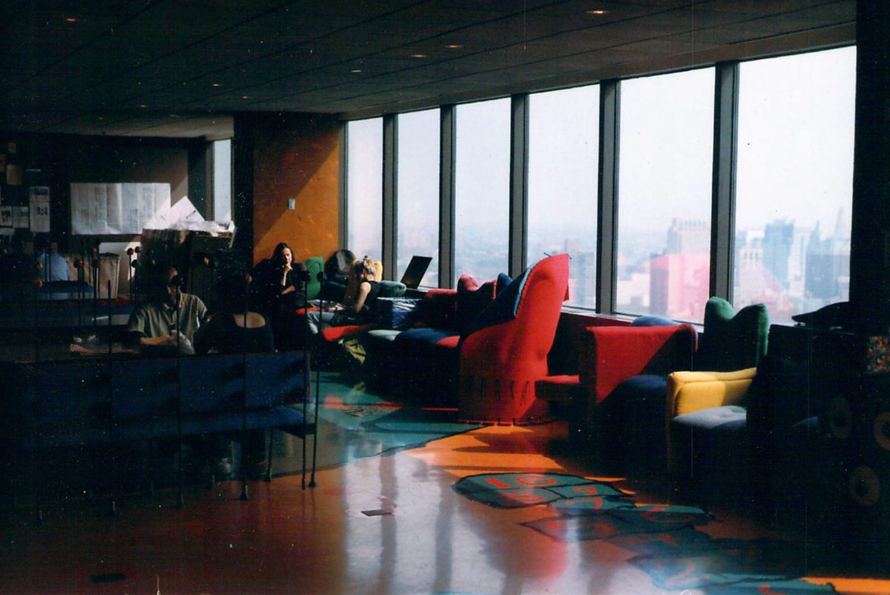 The Chiat/Day office in New York in 1995.  Photo by Donatella Brun and originally published in Domus 769, March 1995.