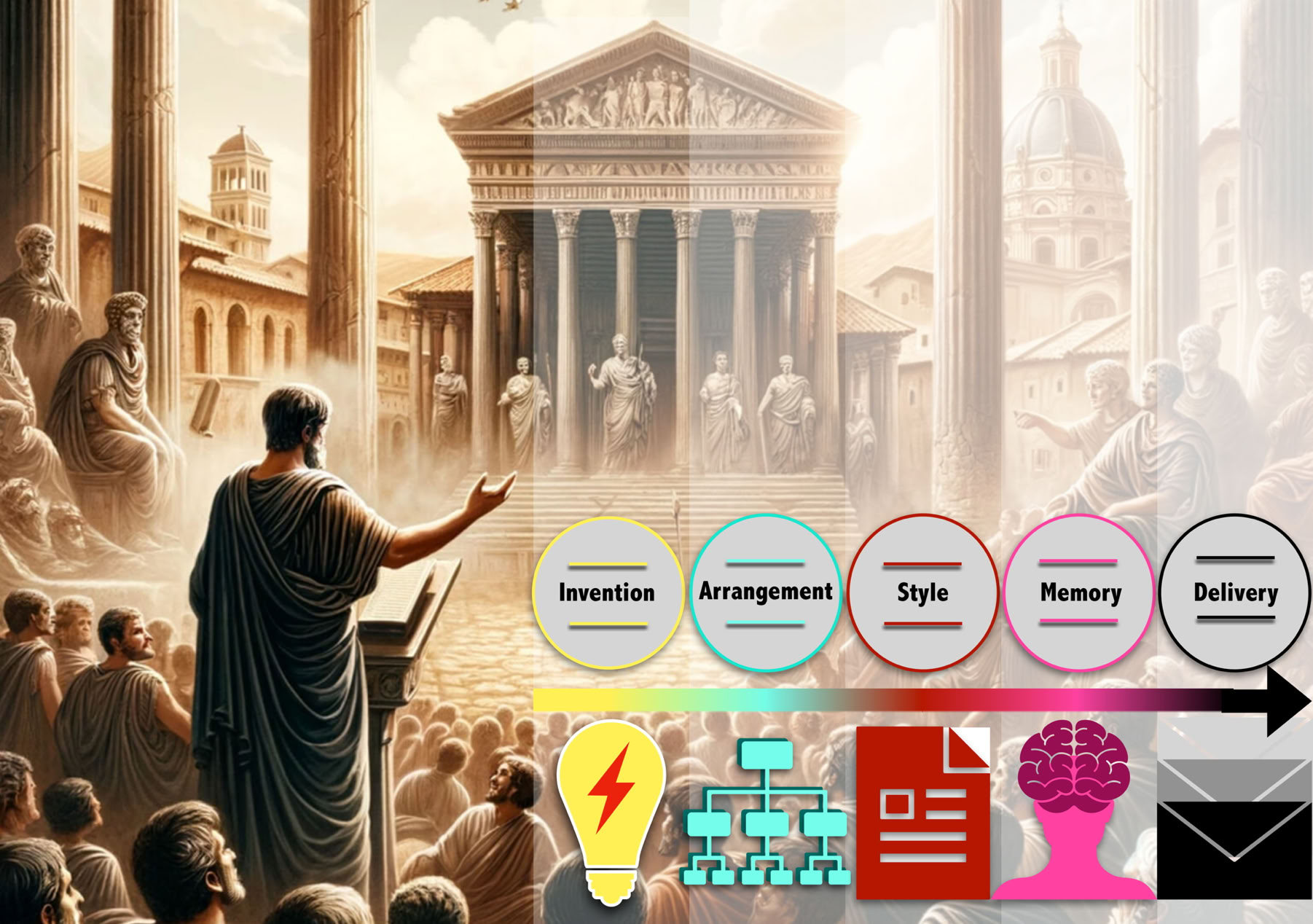 Cicero’s Rhetorical Framework: The Five Canons 