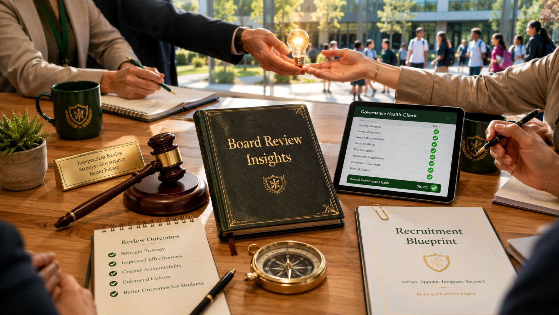 An illustration of the benefits of school board reviews