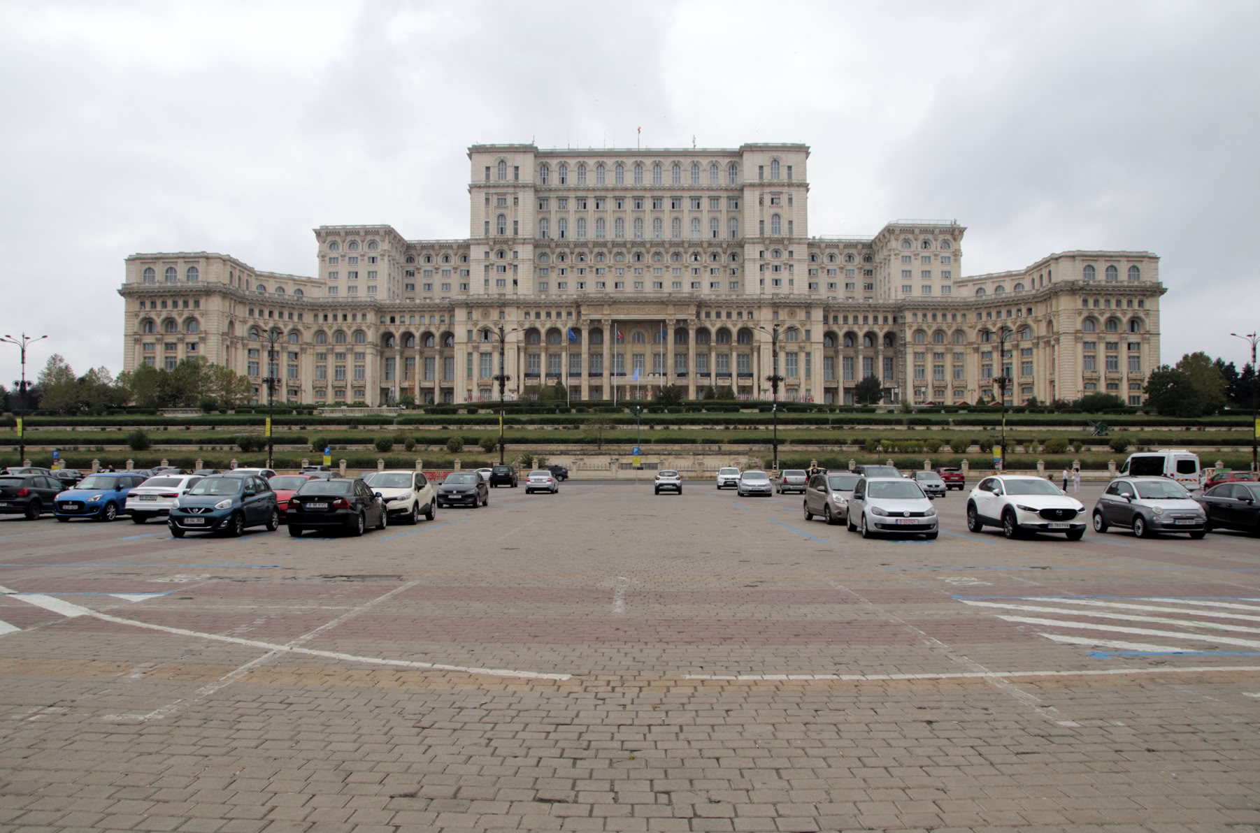 The House of the Republic, now re-named the Palace of Parliament, was constructed under Ceauşescu’s orders from 1984 to 1997.  At 240 metres long, 270 metres wide, and with 12 stories, it is now the world’s second largest building.