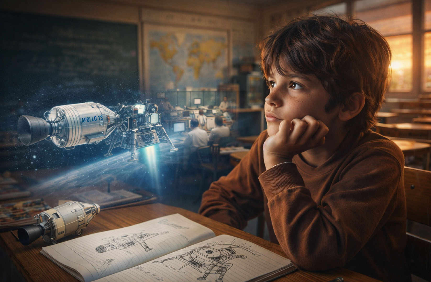 Dreaming of becoming an Apollo 13 astronaut