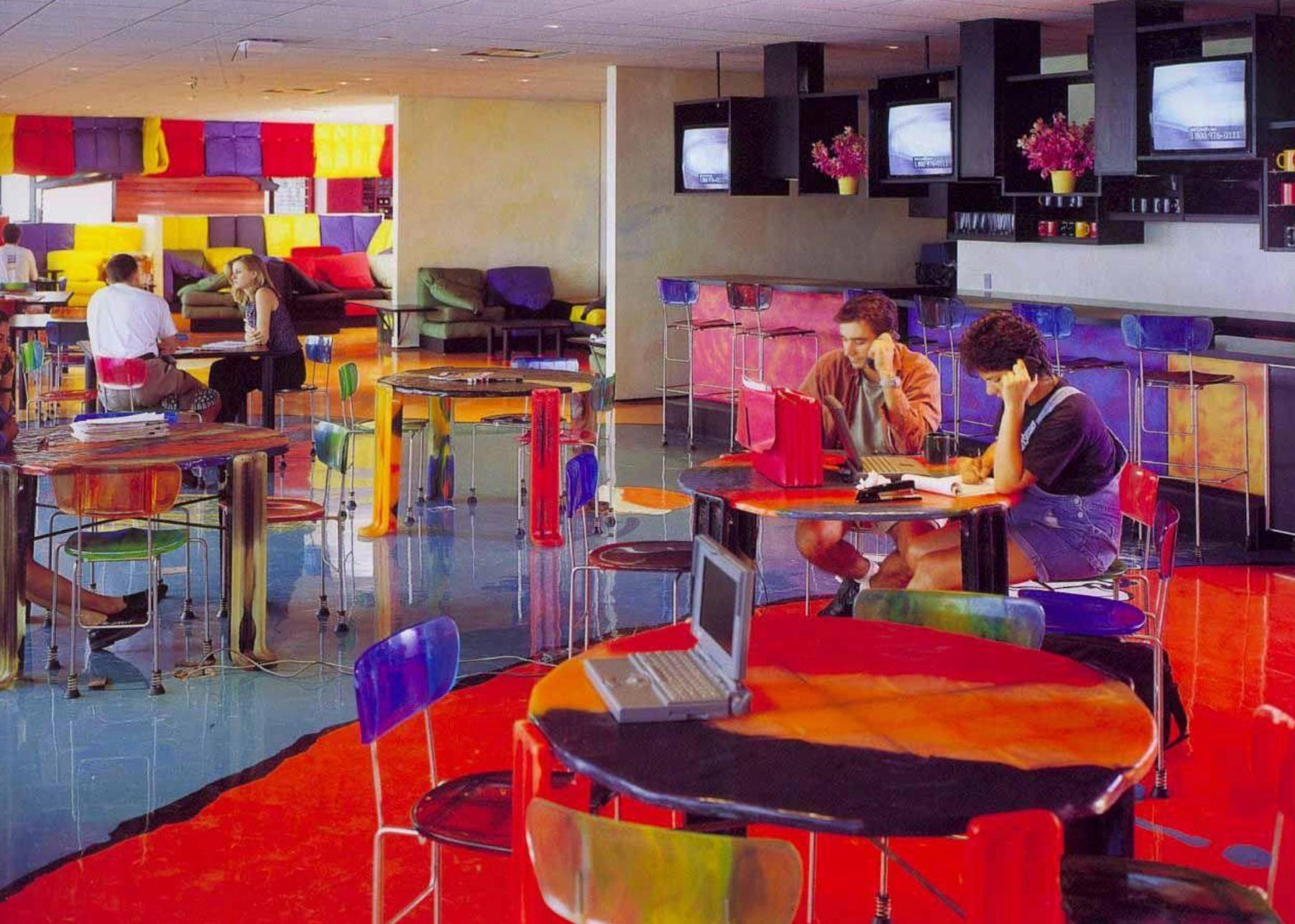 The Chiat/Day office in New York in 1995.  Photo by Donatella Brun and originally published in Domus 769, March 1995.
