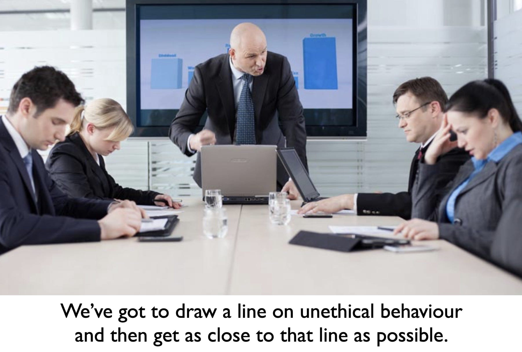 Ethical behaviour in the board room (humour)